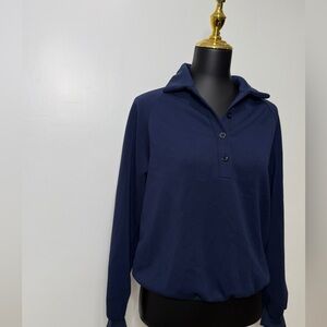 Navy Blue Women's long sleeve‎ Top